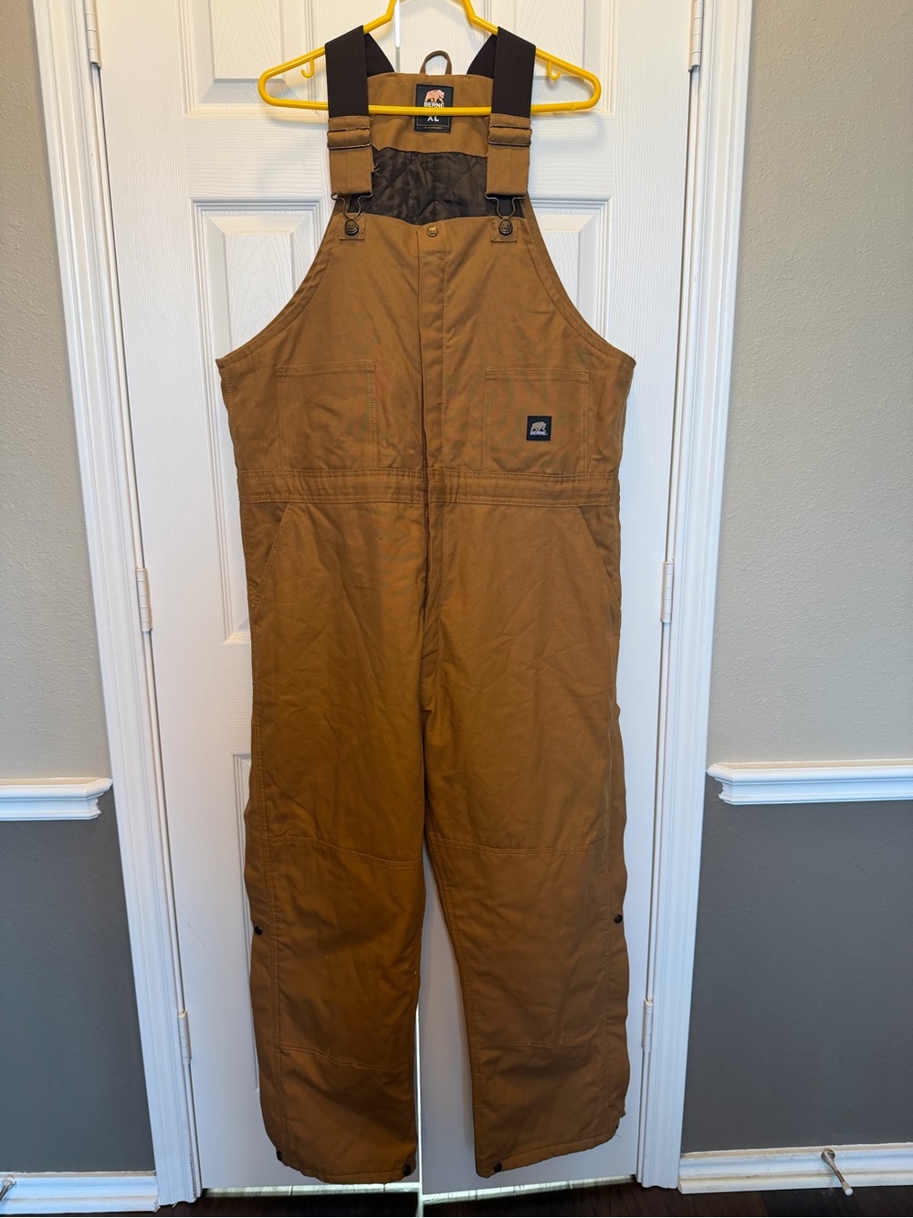 Berne Heritage Insulated Brown Duck Bib Overalls workwear